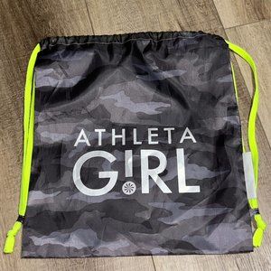 ATHLETA GIRL Camo Sac Drawcord Backpack Sport Bag Cinch Sack